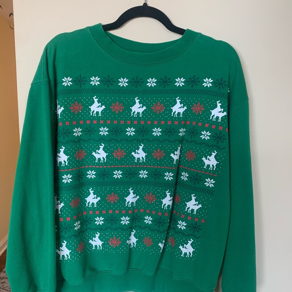 Funny Spencer’s Reindeer Christmas Sweater